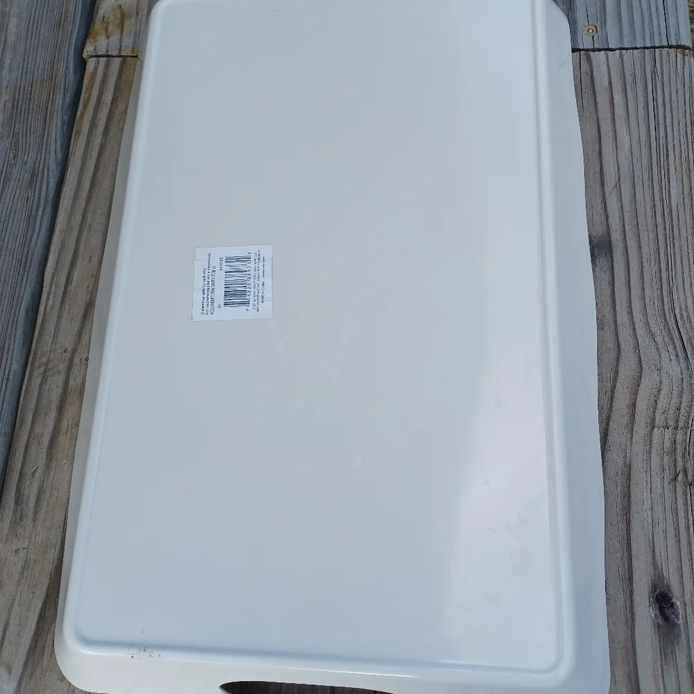 Pier 1 Imports Sage & White Striped Tray